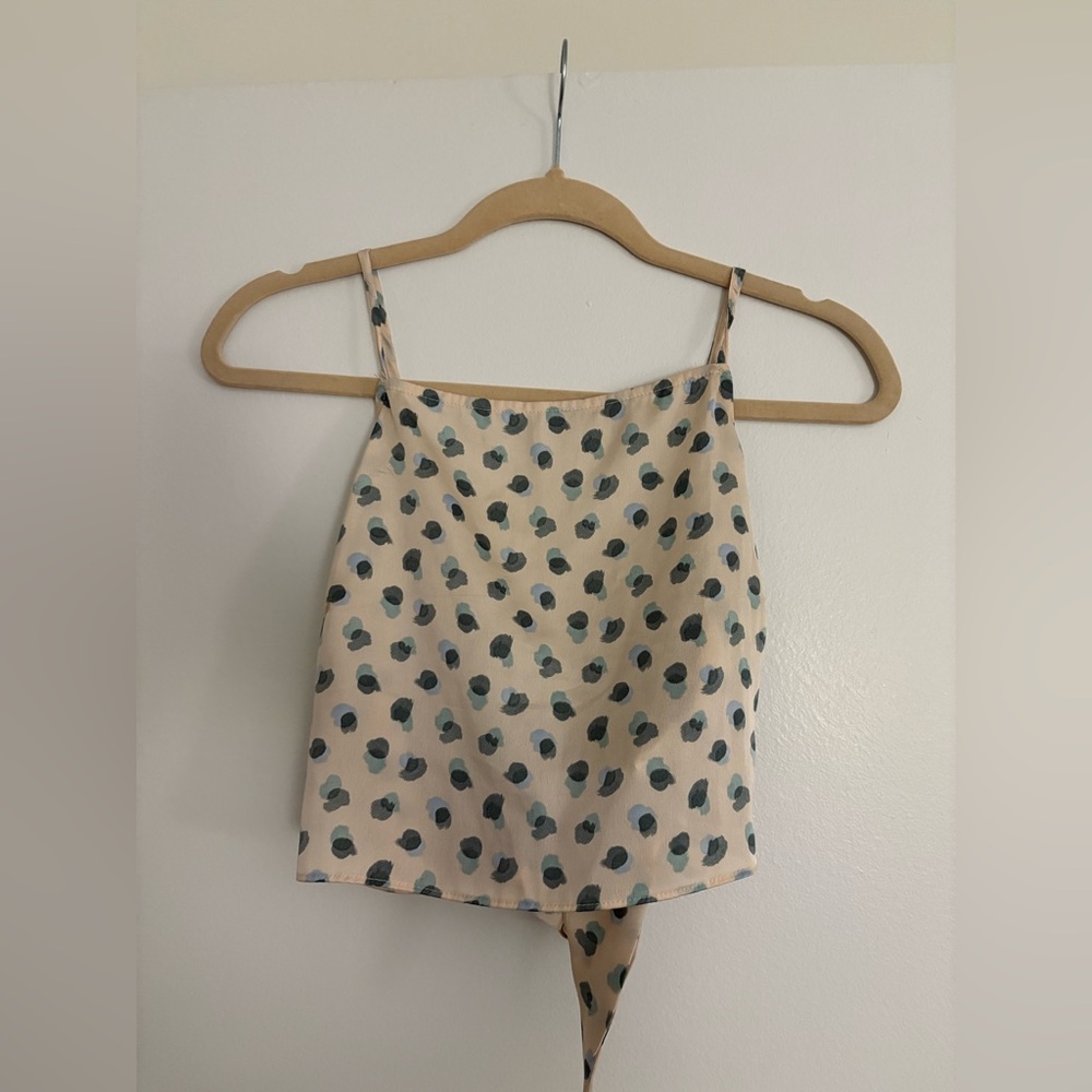 Polka Dot Spaghetti Strap Top